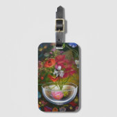 Klassieke Floral, nog steeds leven Bagagelabel (Voorkant (verticaal))