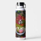 Klassieke Floral, nog steeds leven Waterfles (Achterkant)