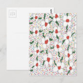 Klassieke Floral Pattern Briefkaart (Voorkant / Achterkant)