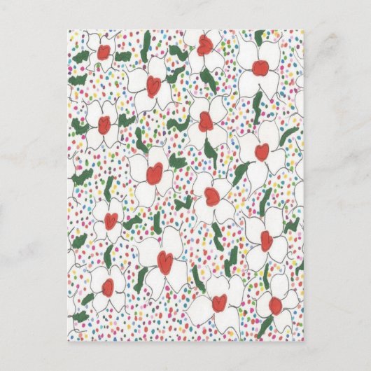 Klassieke Floral Pattern Briefkaart (Voorkant)