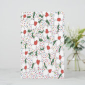 Klassieke Floral Pattern Briefpapier (Staand voorkant)