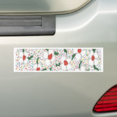 Klassieke Floral Pattern Bumpersticker (Op auto)