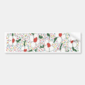 Klassieke Floral Pattern Bumpersticker (Voorkant)