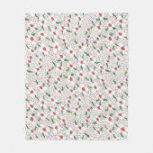 Klassieke Floral Pattern Fleece Deken (Voorkant)