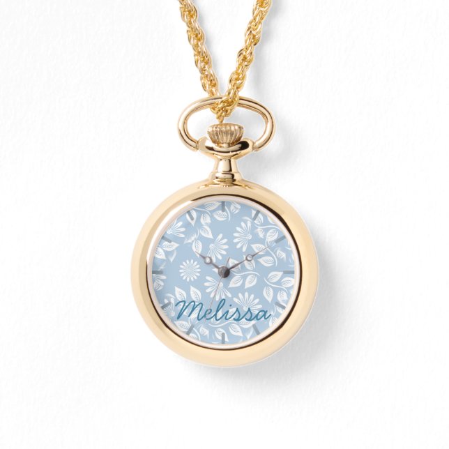 Klassieke Floral Pattern - Kies je kleur! - Horloge (Voorkant)