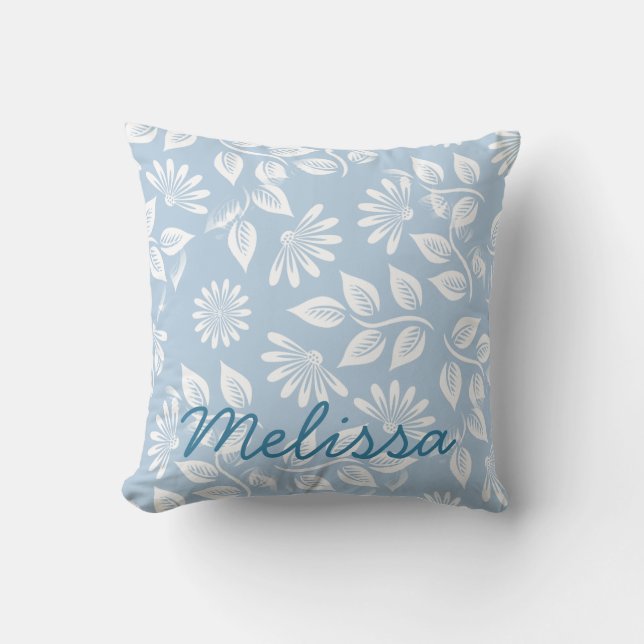 Klassieke Floral Pattern - Kies je kleur! - Kussen (Voorkant)