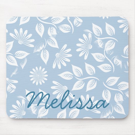 Klassieke Floral Pattern - Kies je kleur! - Muismat (Voorkant)