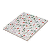 Klassieke Floral Pattern Tegeltje (Zijkant)