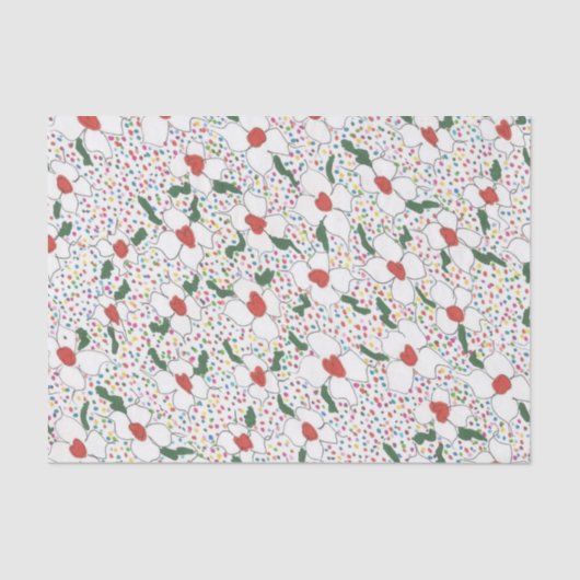 Klassieke Floral Pattern Tissuepapier (Voorkant)