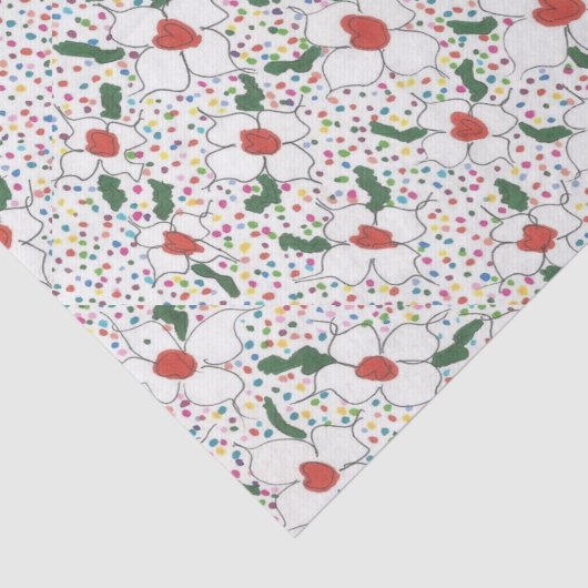 Klassieke Floral Pattern Tissuepapier (Detail)