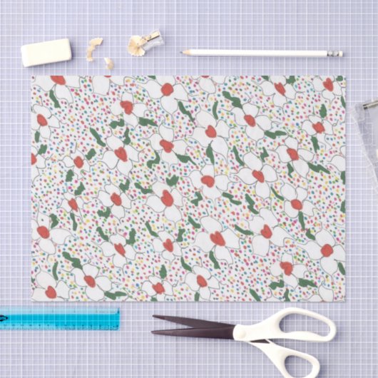 Klassieke Floral Pattern Tissuepapier (Craft)