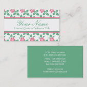 Klassieke  Floral Pattern Visitekaartje (Voorkant / Achterkant)