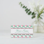 Klassieke  Floral Pattern Visitekaartje (Staand voorkant)
