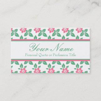 Klassieke  Floral Pattern Visitekaartje