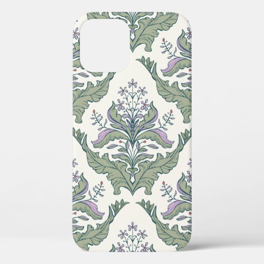 Klassieke florale vouw naadloos patroon Case-Mate iPhone case (Achterkant)