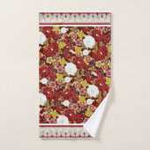 Klassieke Florals Rust, Bruin, Olijf Bad Handdoek (Handdoek)