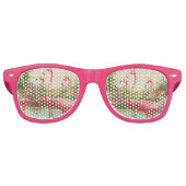 Klassieke Florida Flamingo tinten Retro Zonnebril (Voorkant)