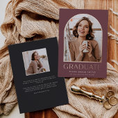 Klassieke Folie foto Afstuderen bekendmaking Folie Uitnodiging