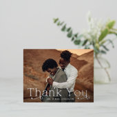 Klassieke Folie foto Foto: Dank u Briefkaart (Staand Voorkant)