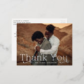 Klassieke Folie foto Foto: Dank u Briefkaart (Voorkant / Achterkant)