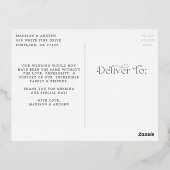 Klassieke Folie foto Foto: Dank u Briefkaart (Achterkant)