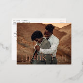 Klassieke Folie foto Foto: Dank u Briefkaart (Voorkant / Achterkant)