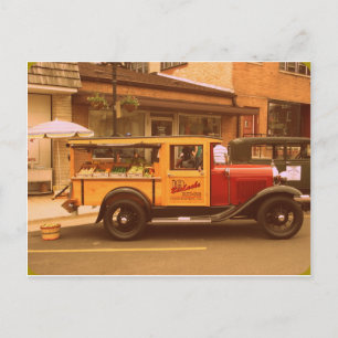 Klassieke foodtruck briefkaart
