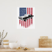 Klassieke Ford Fairlane 1967 Poster (Keuken)