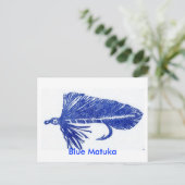 Klassieke forel Briefkaart "Blue Matuka" (Staand voorkant)