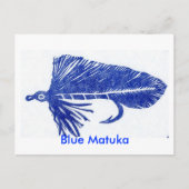 Klassieke forel Briefkaart "Blue Matuka" (Voorkant)