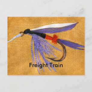 Klassieke forel Briefkaart "goederentrein"