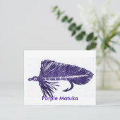 Klassieke forel Briefkaart "paarse matuka" (Staand voorkant)