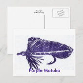 Klassieke forel Briefkaart "paarse matuka" (Voorkant / Achterkant)