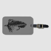 Klassieke forel Fly Black Matuka Bagagelabel (Voorkant (horizontaal))