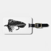 Klassieke forel Fly Black Matuka Bagagelabel (Voorkant horizontaal)