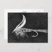 Klassieke forel Fly Briefkaart Gold Ribbed Hare Ea (Voorkant / Achterkant)