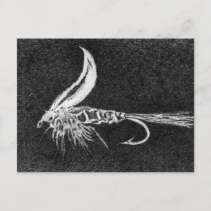 Klassieke forel Fly Briefkaart Gold Ribbed Hare Ea