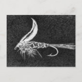 Klassieke forel Fly Briefkaart Gold Ribbed Hare Ea (Voorkant)