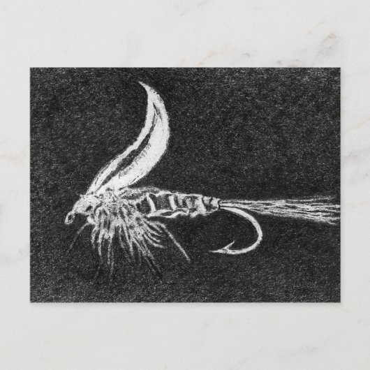 Klassieke forel Fly Briefkaart Gold Ribbed Hare Ea (Voorkant)