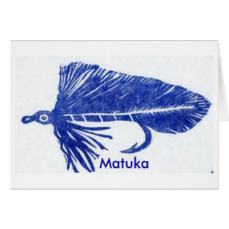 Klassieke forel Fly Card "Blue Matuka"