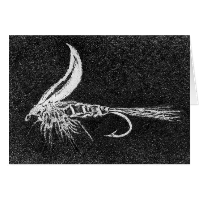 Klassieke forel Fly Card "Gold Ribbed Hare's Ear" (Voorkant Horizontaal)