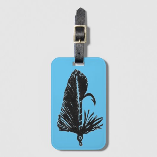 Klassieke forel Fly Matuka Bagagelabel (Voorkant (verticaal))