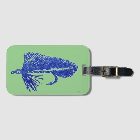 Klassieke forel Fly Matuka Bagagelabel (Voorkant (horizontaal))