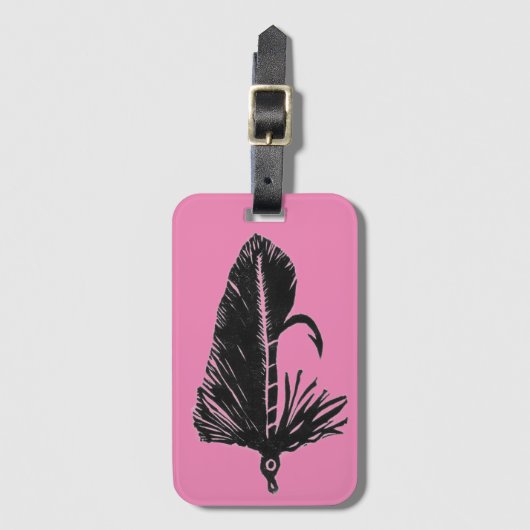 Klassieke forel Fly Matuka Bagagelabel (Voorkant (verticaal))