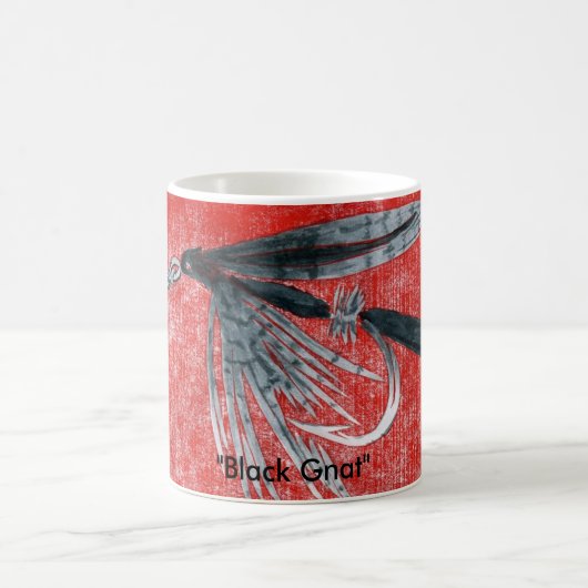 Klassieke forel met "Black Gnat" Mok (Center)