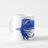 Klassieke forel Mok "Blue Matuka" (Voorkant links)