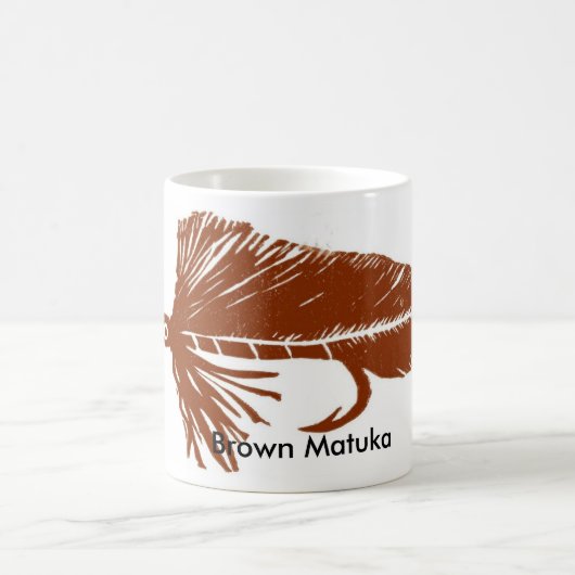 Klassieke forel Mok "Brown Matuka" (Center)