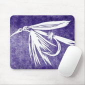 Klassieke forel "natte vlucht - Paars" rondom Mous Muismat (Met muis)