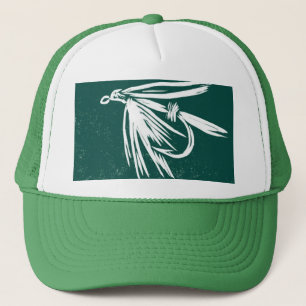 Klassieke forel Pet "Natte vliegen groen"