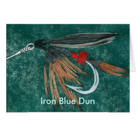 Klassieke forelenkaart "Iron Blue Dun"